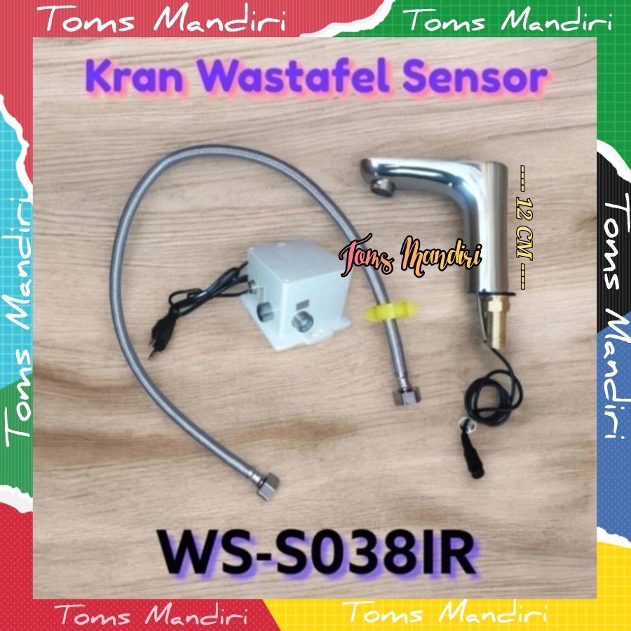 Kran Sensor Wastafel Otomatis WS-S038IR Tinggi 12 CM