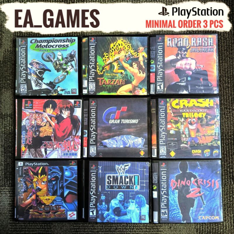 Promo kaset ps1 judul terlengkap bebas request (order 10 bonus 1 pcs)