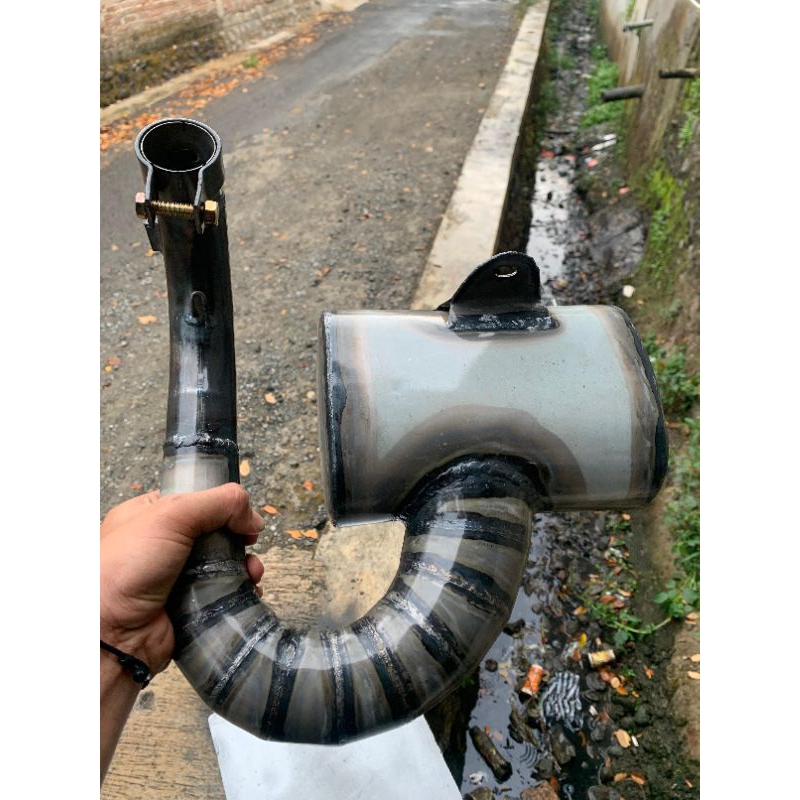 KNALPOT VESPA STANDAR RACING BIG BOX GALVANIS AKR23