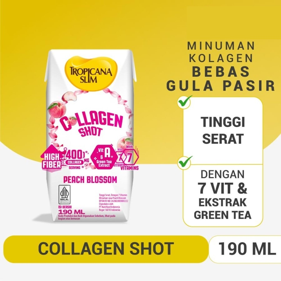 

Tropicana Slim Collagen Shot Peach Blossom 190 mL 190mL