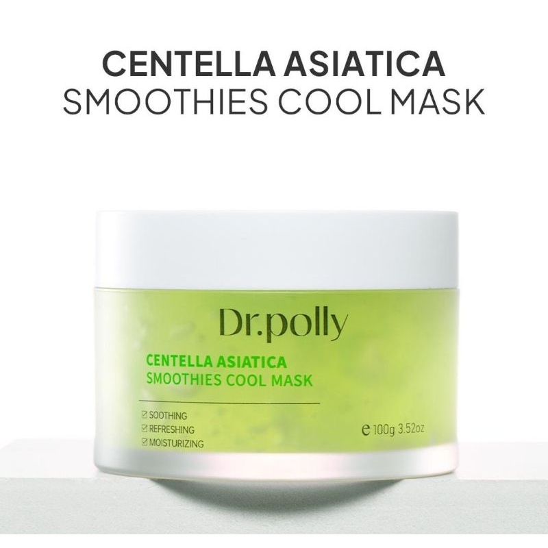 ASMA.SHOP MASKER CENTELLA ASIATICA SMOOTHIES COOL MASK / MASKER WAJAH DR.POLLY