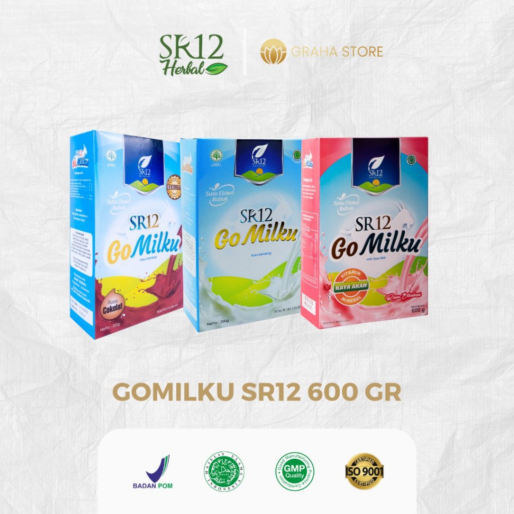 

SR12 GoMilku Susu Kambing Etawa Bubuk Premium Go Milku Tidak Berbau Meningkatkan Kesehatan Imun 600gr BPOM