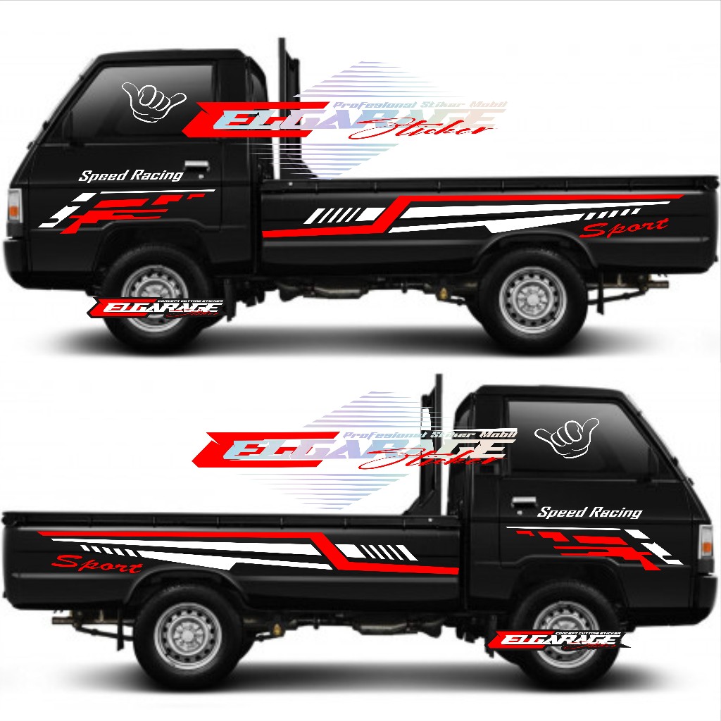 Stiker sticker mobil pickup L300 stiker mobil pickup universal sticker mobil pickup L300 t120ss carr