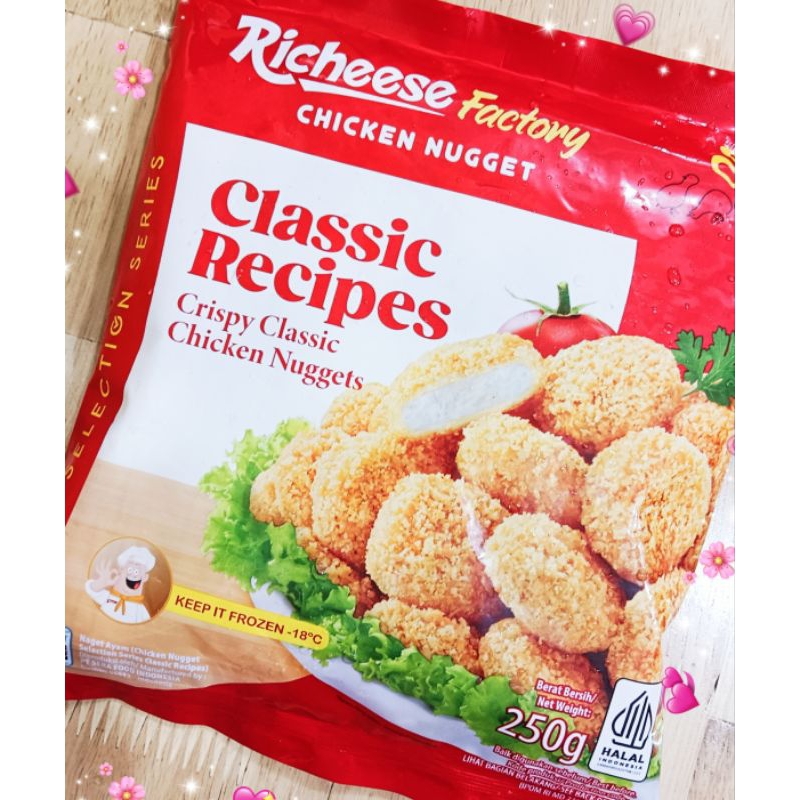 NAGET AYAM ORIGINAL 250GR RICHEESE FACTORY/NUGGET AYAM ORI