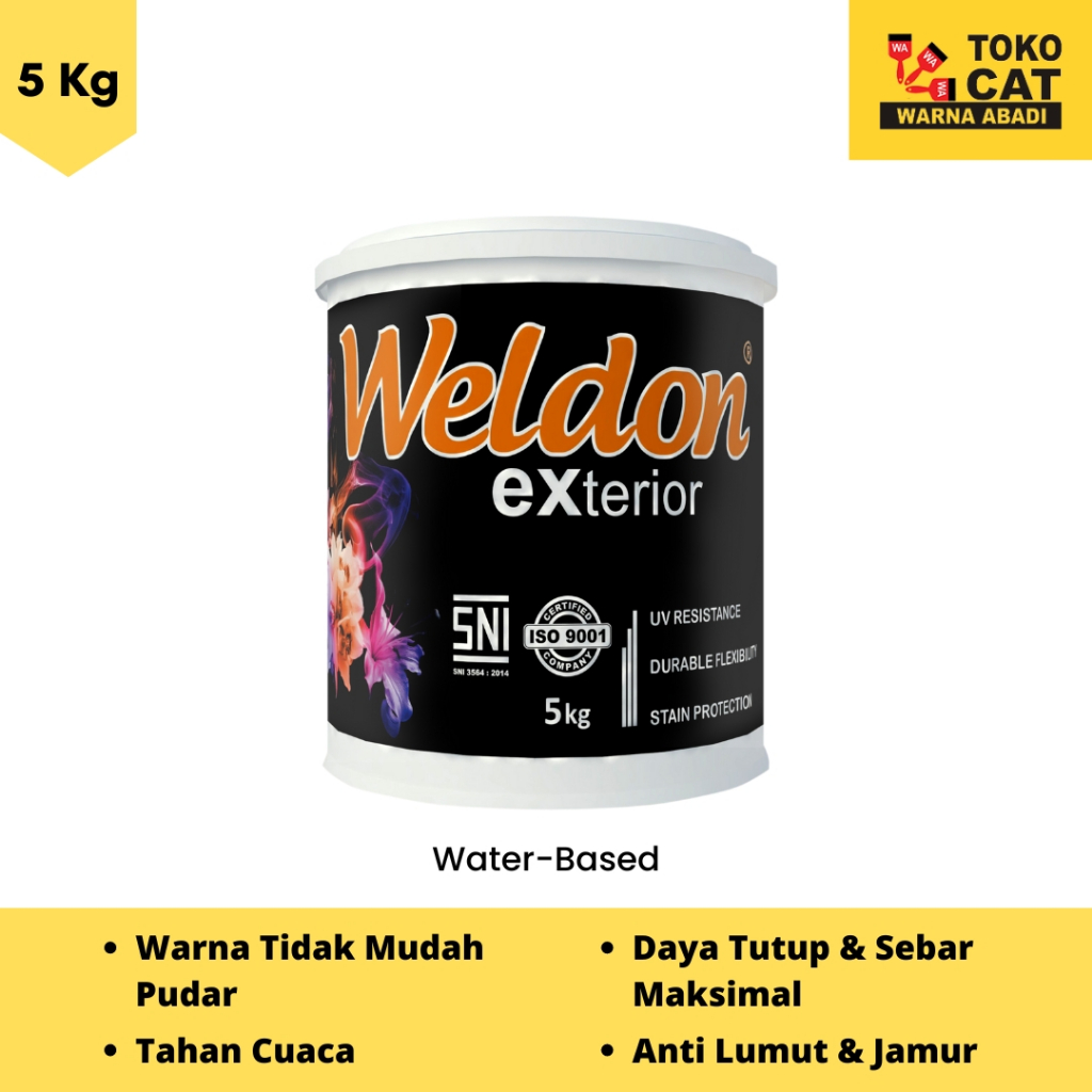 Cat Tembok Exterior Weldon 5 kg
