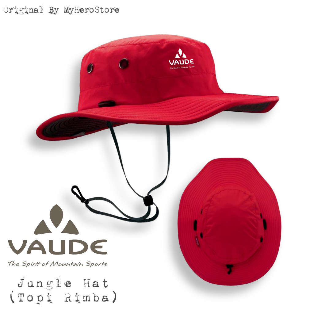 VAUDE ---TOPI RIMBA // OUTDOOR CAPS // HIKING ADVENTURE CAPS // TOPI RIMBA + STOPPER II ALL SIZE DEW