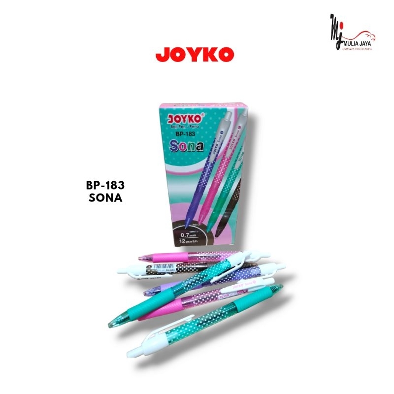 

Pulpen Joyko BP- 183 Sona (1 Pack isi 12)