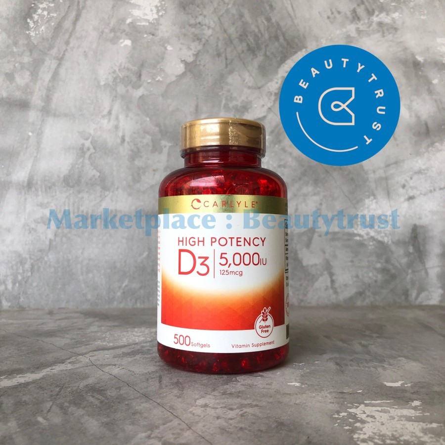Carlyle Vitamin D3 5000 IU 500 Softgels