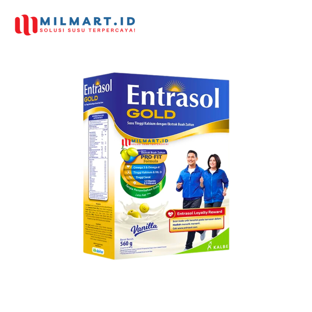 

ENTRASOL GOLD VANILA 560 G SUSU NUTRISI KESEHATAN LANSIA VANILLA