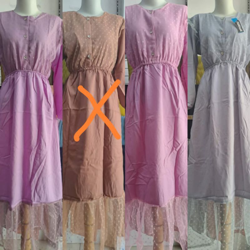 Gamis Brukat Tile Dot