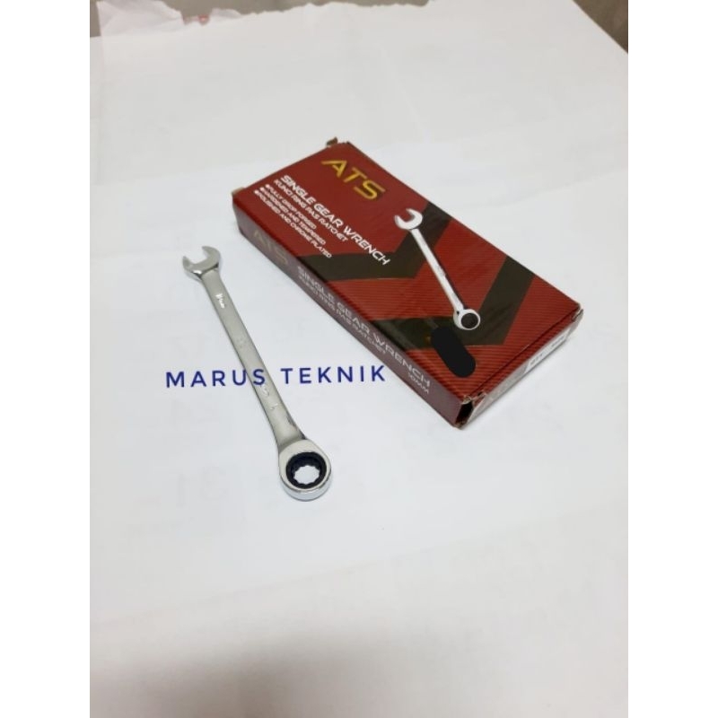 Kunci Ring Pas Rachet 10mm bahan Crv ATS