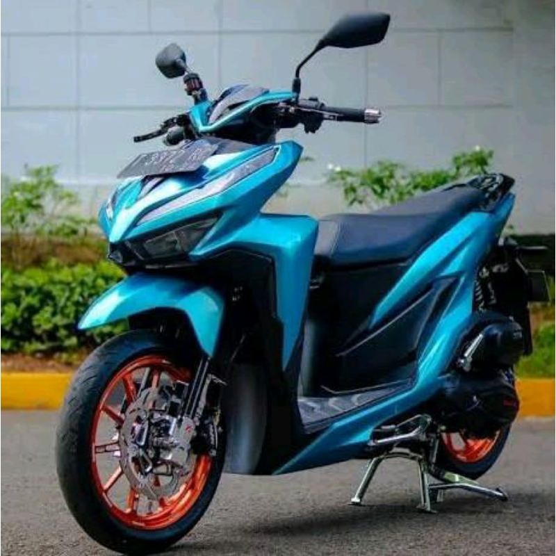 SKOTLET BIRU RELAXA METALIK CANDY SKOTLET BIRU LANGIT SCOTLITE RELAXA BLUE STIKER MOTOR BIRU CANDY S