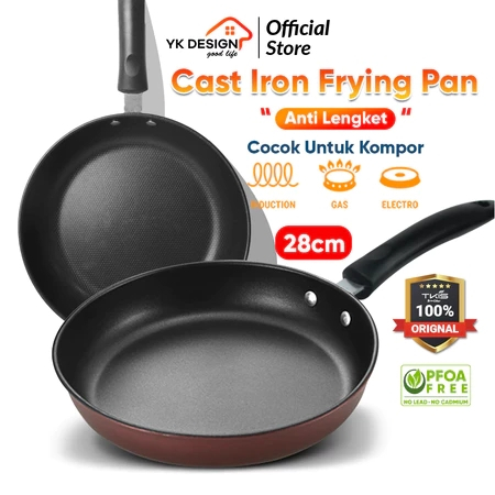 TKIS Frypan 28 CM Anti Lengket Cook & Clean Wajan Anti Lengket TK-851