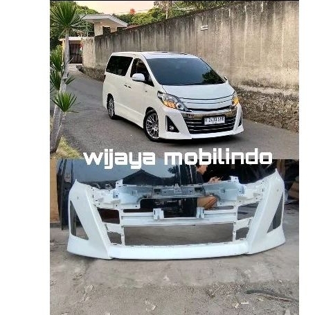 bemper depan toyota alphard GS original