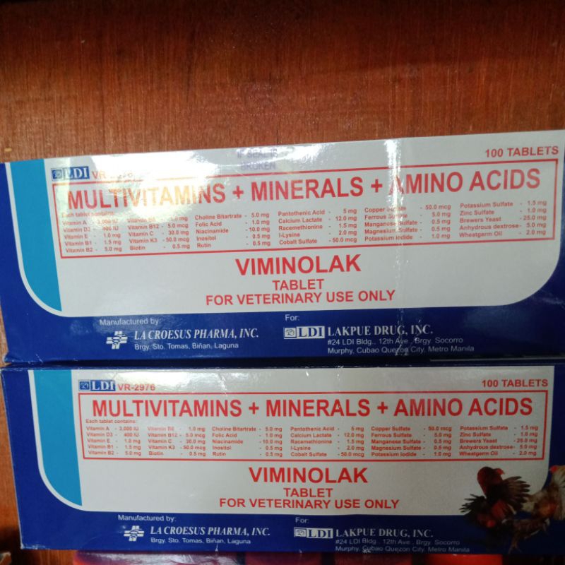Viminolak Vitamin Ayam Aduan Penguat Tulang Otot Sayap Stamina ayam laga Bangkok piliphins