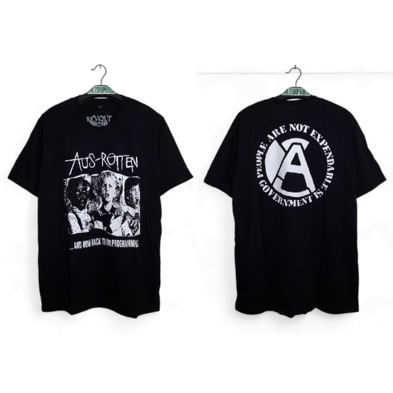 Kaos Band Punk Aus-Rotten / Kaos Distro / Kaos Punk / T-shirt Punk
