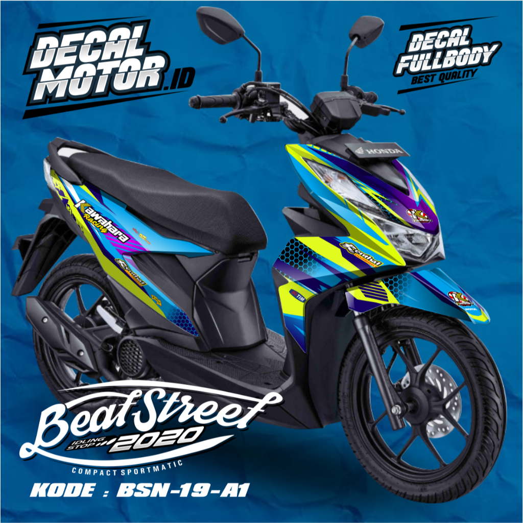 DECAL FULL BODY BEAT STREET 2020- STICKER DECAL MOTOR -  BEAT STREET - BSN