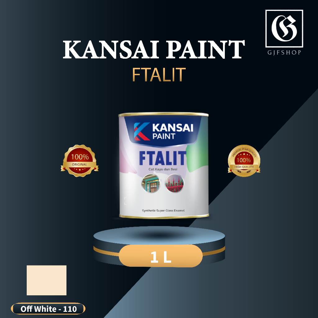 Cat Minyak Besi Kayu Ftalit Kansai Paint 110 Off White 1kg