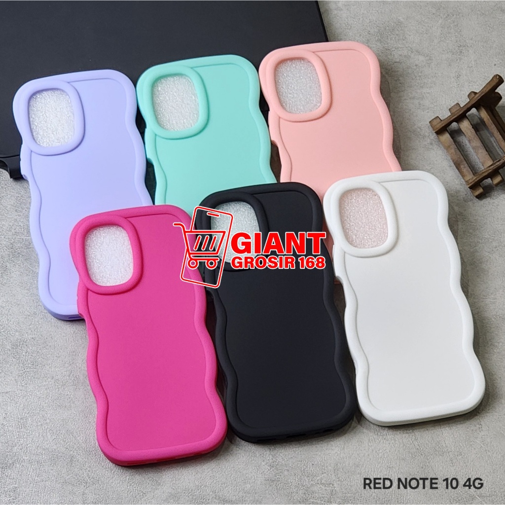 New Case Monster Macaron Doff Wave Gelombang Warna case Redmi Note 10S Redmi Note 10 4G Redmi Note 1