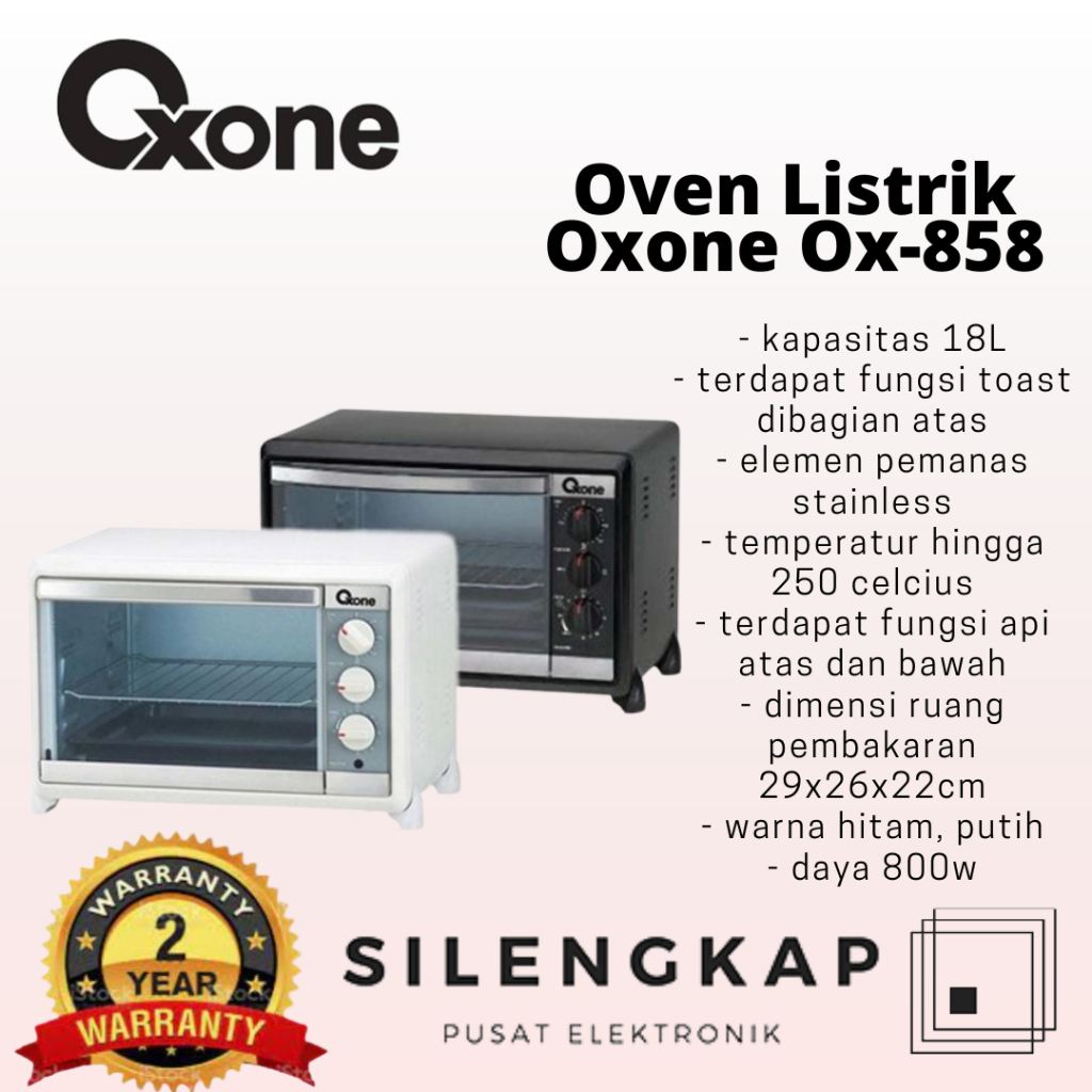 Oven Oxone Listrik 4 In 1 OX 858BR // OX 858 BR