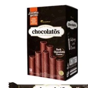 

Makanan Ringan/Snack Wafer Roll Chocolatos Dark Chocolate box