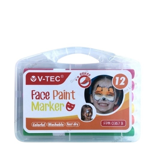 

Cat Wajah/ Spidol Wajah/ Face Paint Marker 12W V-Tec