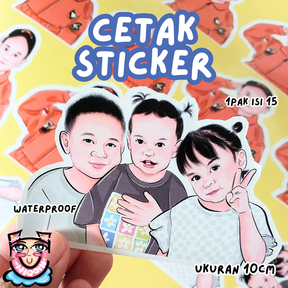

CETAK STIKER + CUTTING / STIKER WATERPROOF/CUSTOM STIKER