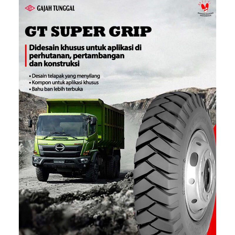 ban truk 750 16 GT Super Grip 750 r16 ban luar 7.50 16 Gajah Tunggal 7.50 r16 Ban Luar aja