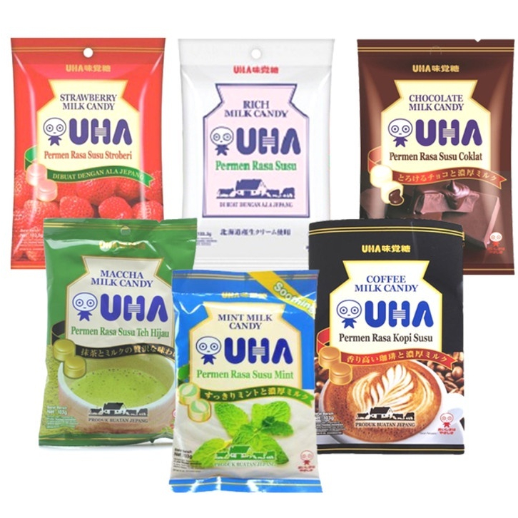 

[HALAL] UHA Milk Candy 103gr Permen Susu Aneka Rasa