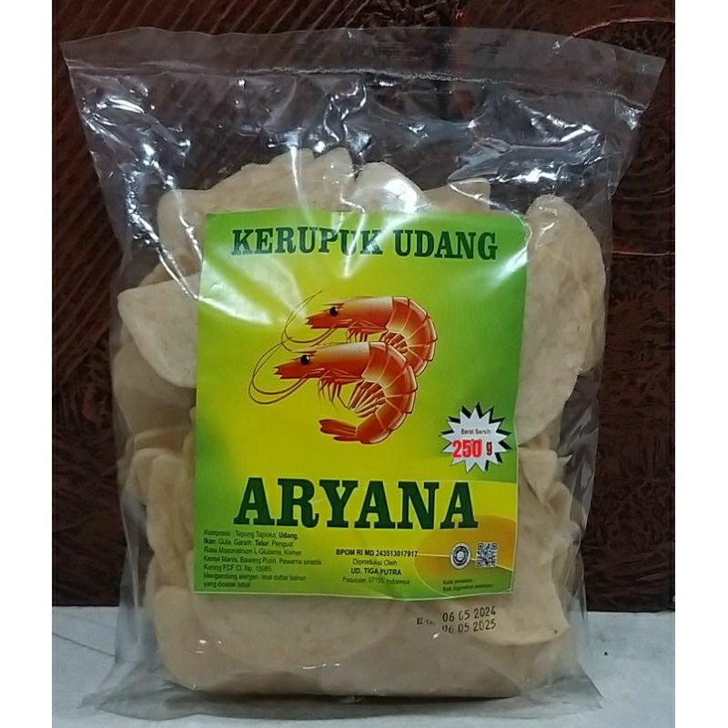 

Kerupuk Udang Bentuk Lempeng Aryana 250gr