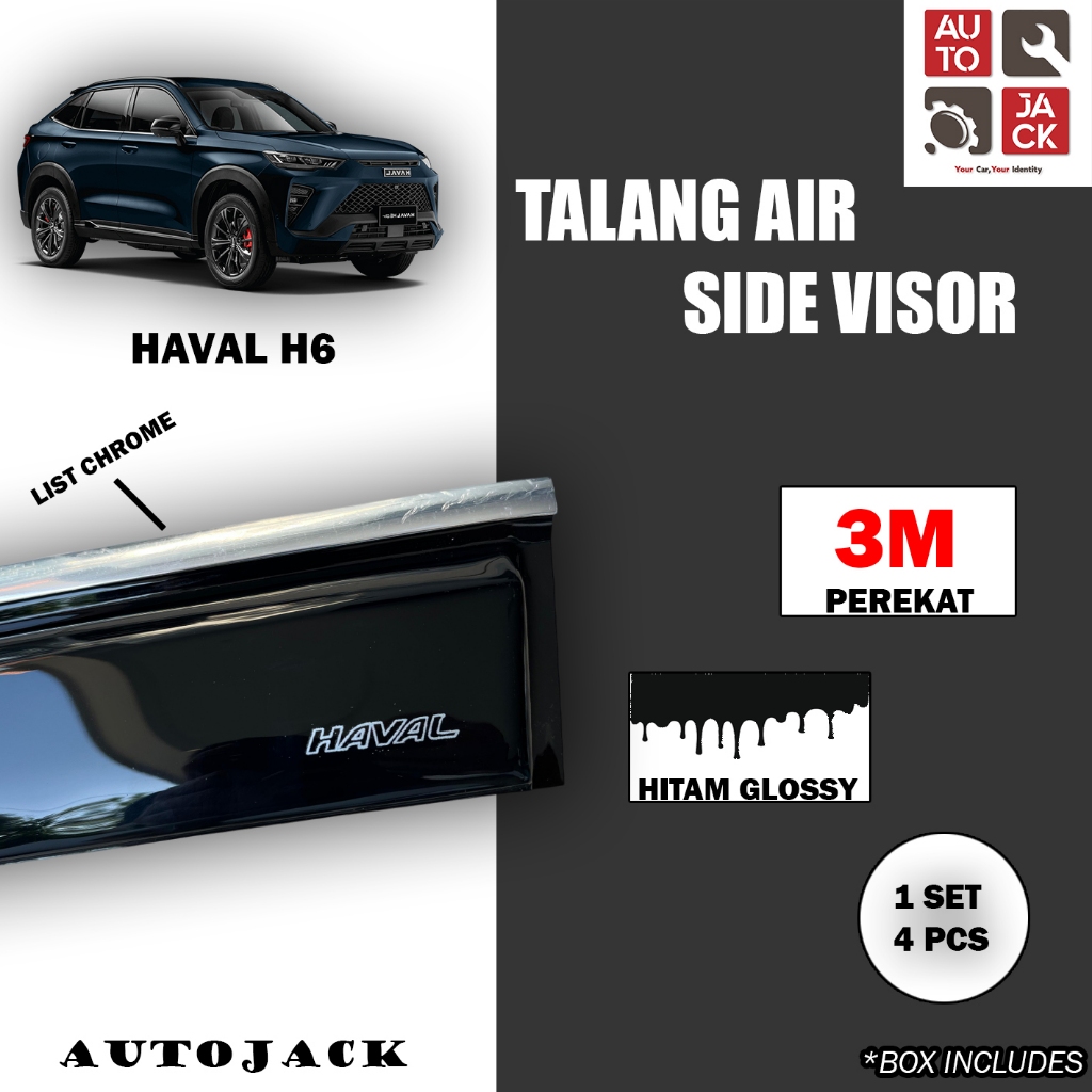TALANG AIR HAVAL H6 / SIDE VISOR HAVAL H6 / ACCESSORIES HAVAL H6