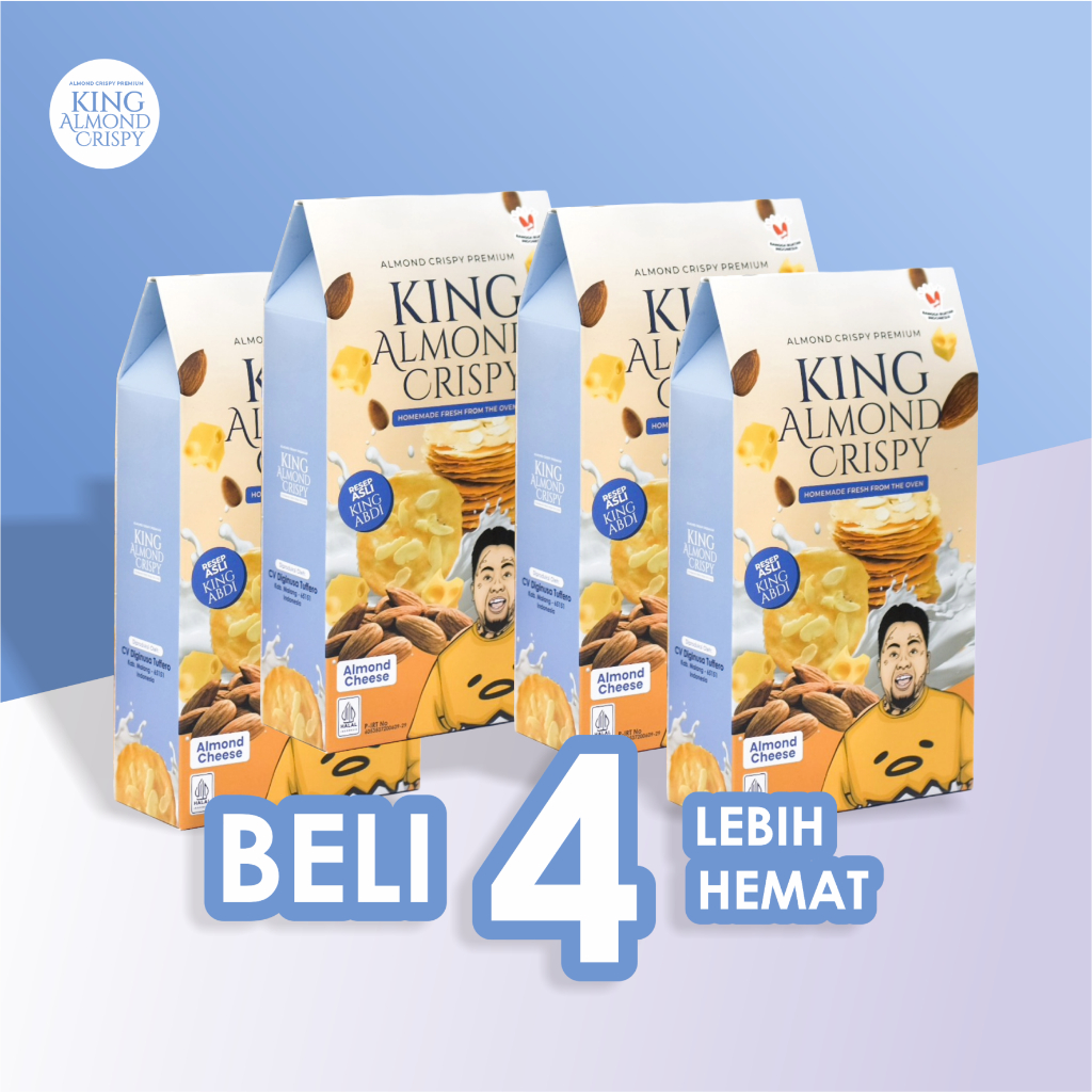 

King Almond Crispy PAKET 4 BOX