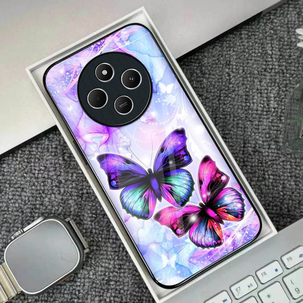 Softcase Glass Kaca For REDMI 14C - Casing HP REDMI 14C - Pelindung HP REDMI 14C - Case Handphone RE