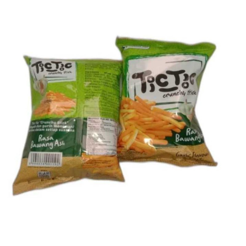 

Tictic Snack Stick Bawang 70gr, Tictic Snack Stick Bawang Pedas, French Fries Kentang Pedas 60gr, French Fries Kentang Level 3 62gr