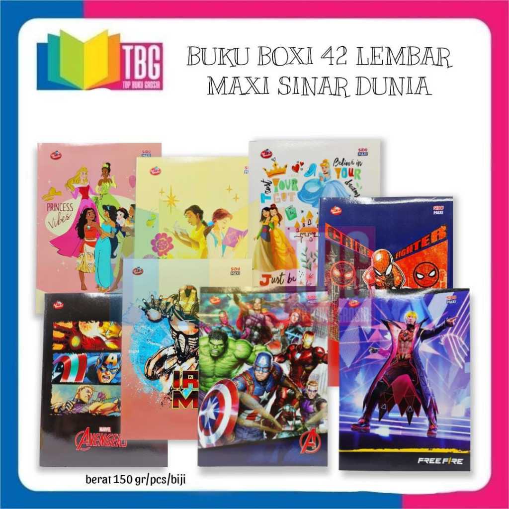 

1 PCS BUKU TULIS BOXI 42 LEMBAR MAXI SIDU BUKU CATATAN SEKOLAH NOTEBOOK
