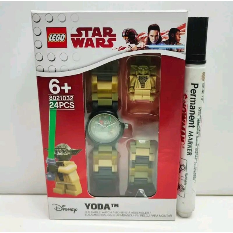 jam lego yoda original jam tangan karakter starwars original CWUwipDSD #lego #jam #itoys #vanmarvel 