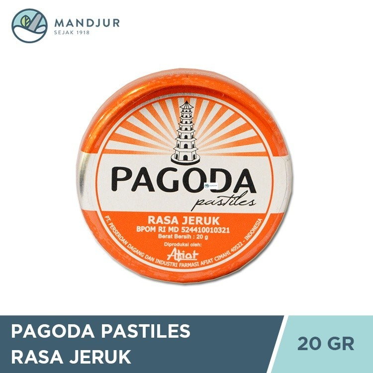 

Pagoda Pastiles Rasa Jeruk 20 Gram - Permen Pelega Tenggorokan