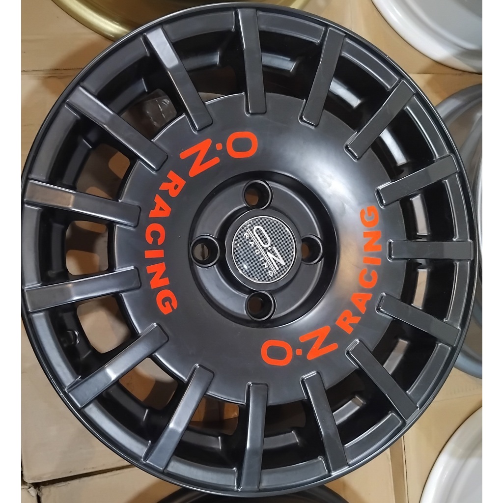 VELG RACING ROSSI MONZA WARNA MATTE BLACK RING 15 LEBAR 7.0 LOBANG 4 PCD 100 ET 45