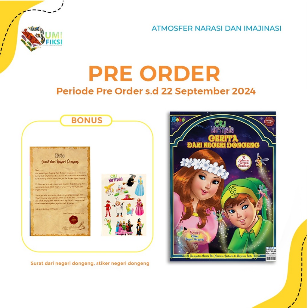 Pre Order - Buku Anak - Majalah Bobo Edisi Koleksi: Oki Nirmala Cerita dari Dongeng - Oki Nurmala - 