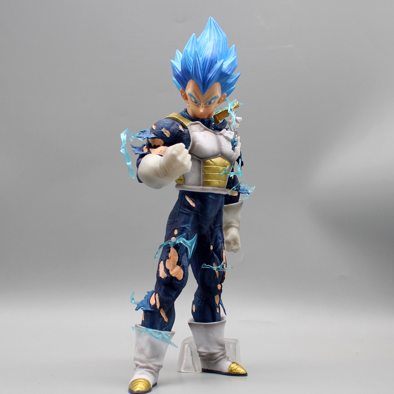 [ Foto Asli ] Statue Dragon Ball [ LX Studio ] Vegeta Saiya Blue Keep Fight