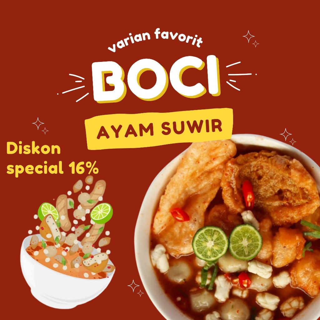 

BOCI/BAKSO ACI SI AYAM SUWIR 150GRAM HOMEMADE