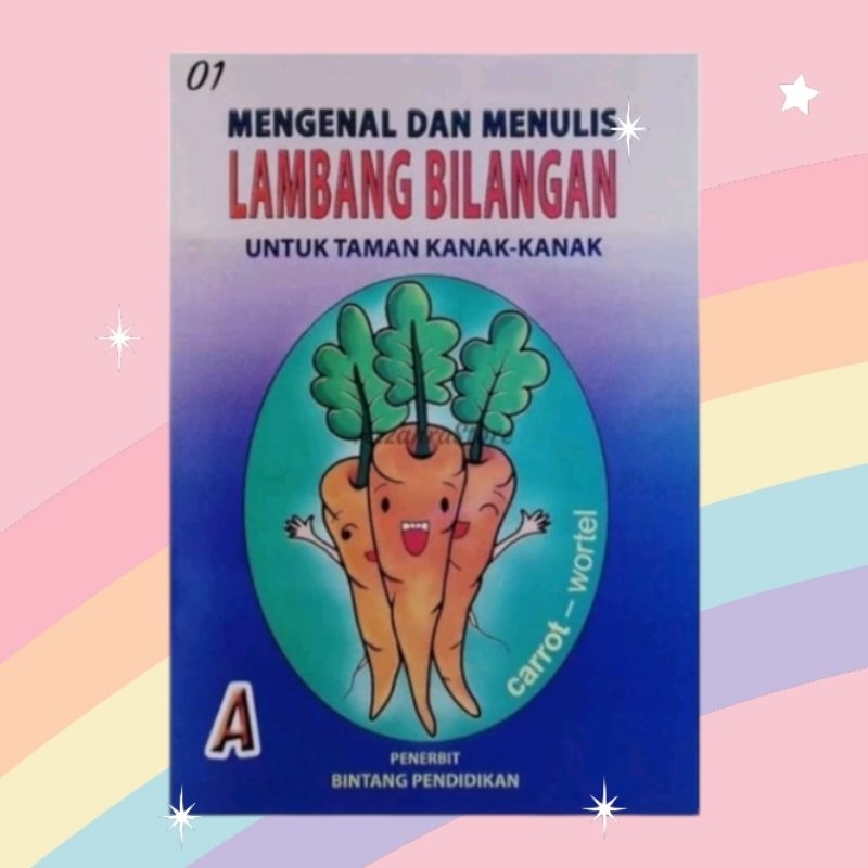 buku mengenal dan menulis lambang bilangan untuk TK penerbit bintang pendidikan