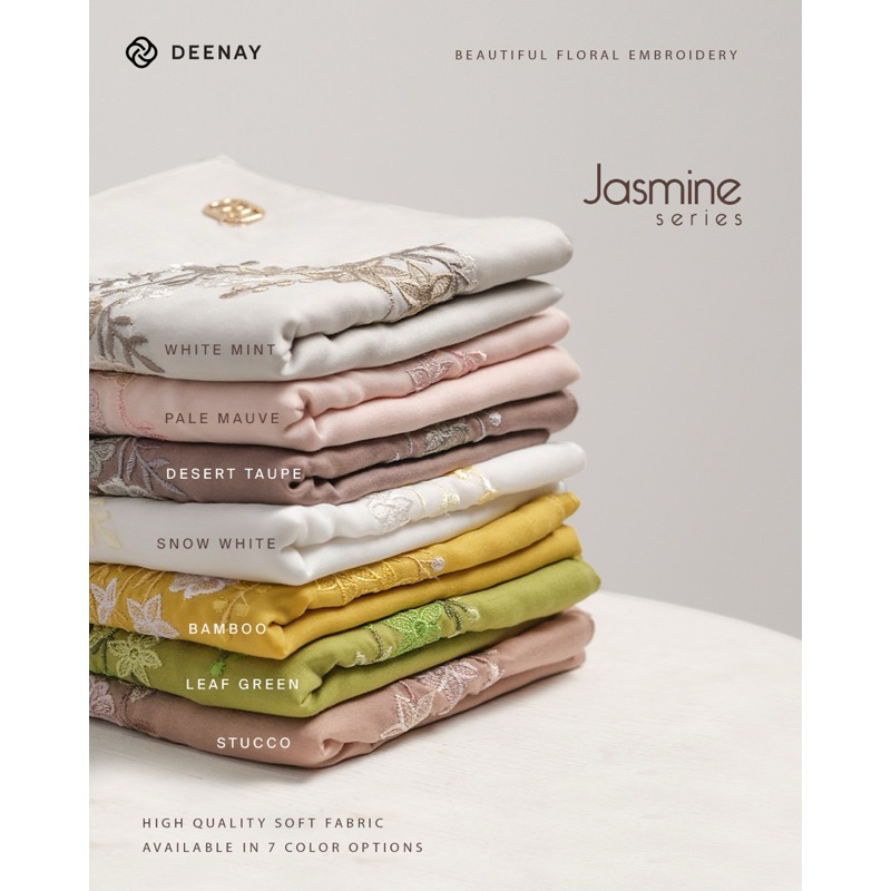 Deenay Jasmine - Hijab Polos Bordir