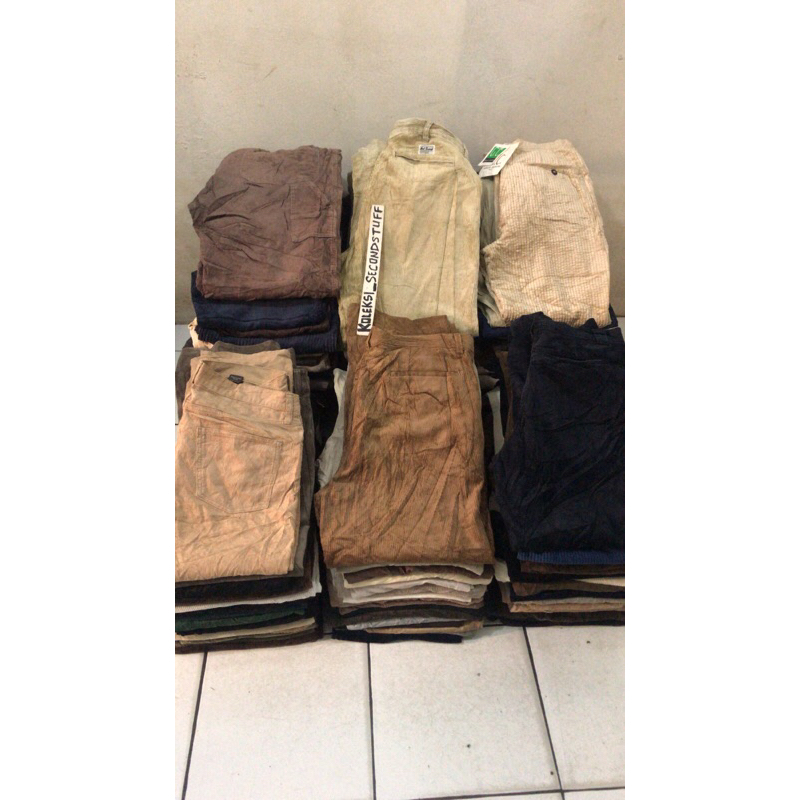 borongan celana corduroy 140 pcs