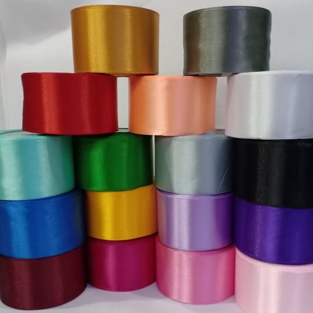 

Pita satin Hijau Army ukuran 15 inch 4 cm pita kado pita baju pita sovenir pita hampers premium