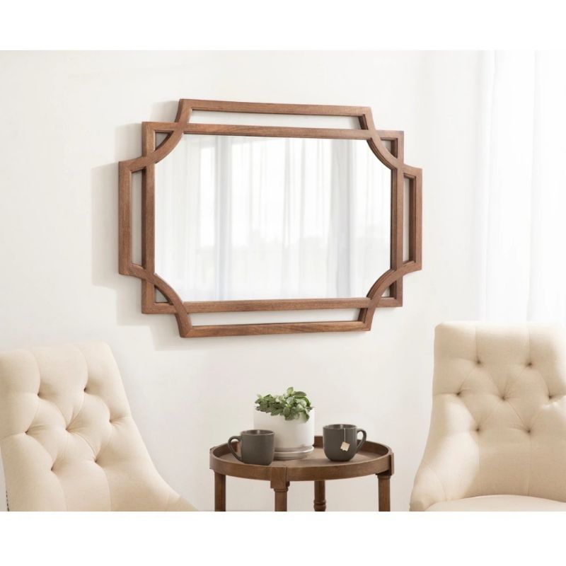 Cermin Dinding Kayu Ruang Tamu Minimalis