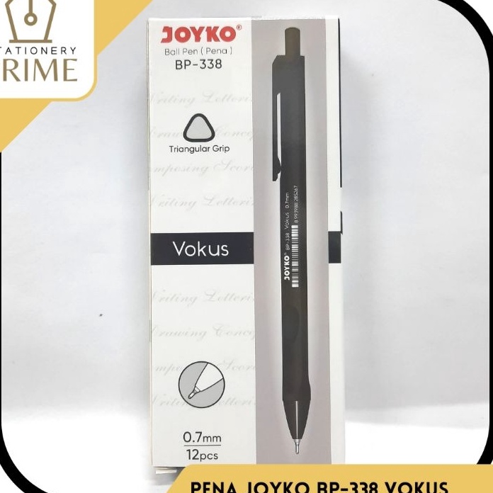 

TERBATAS Ball Pen Pulpen Pena BP338 Vokus 7mm Isi 12 pcs