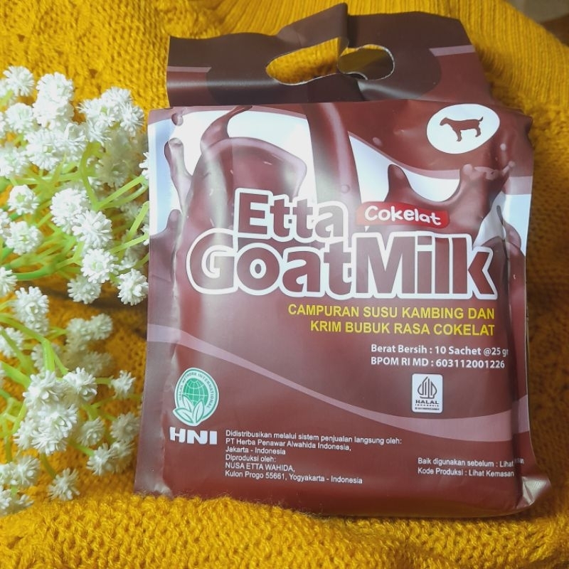 

Etta Goat Milk Coklat Susu Kambing Coklat