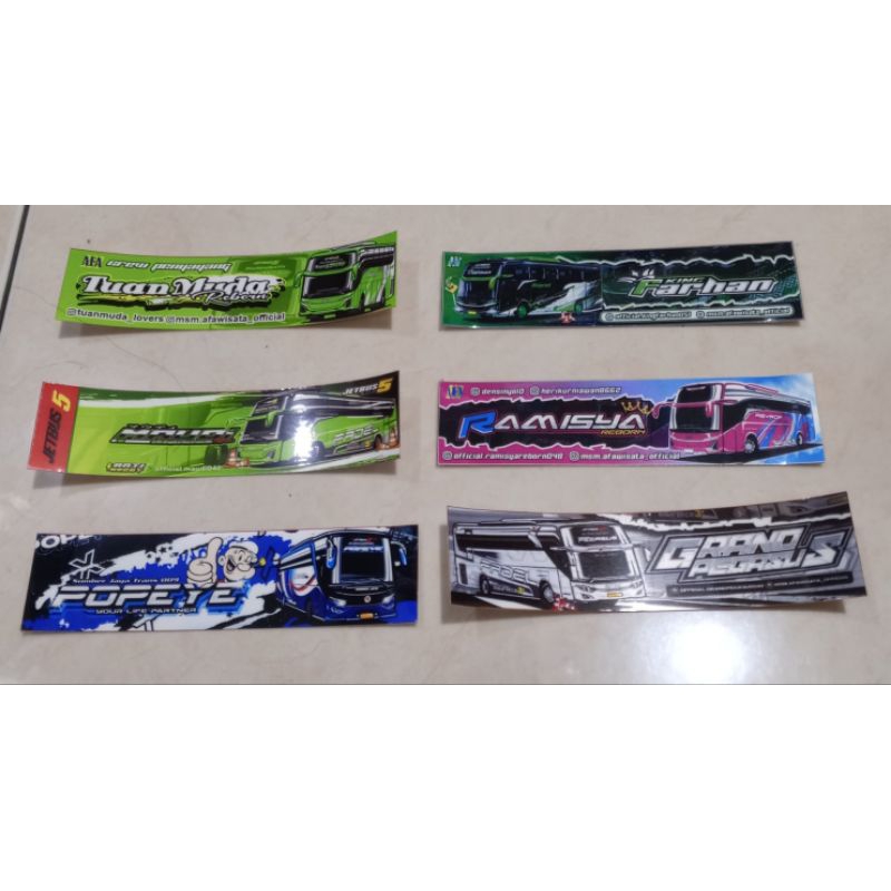 

stiker bus telolet random