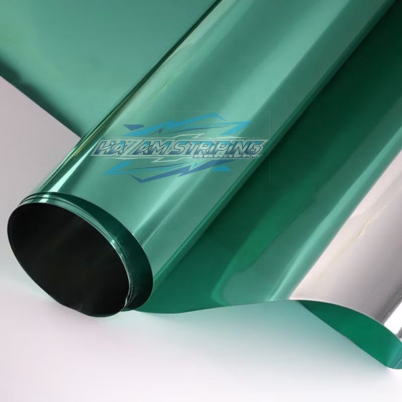 kaca film reben hijau